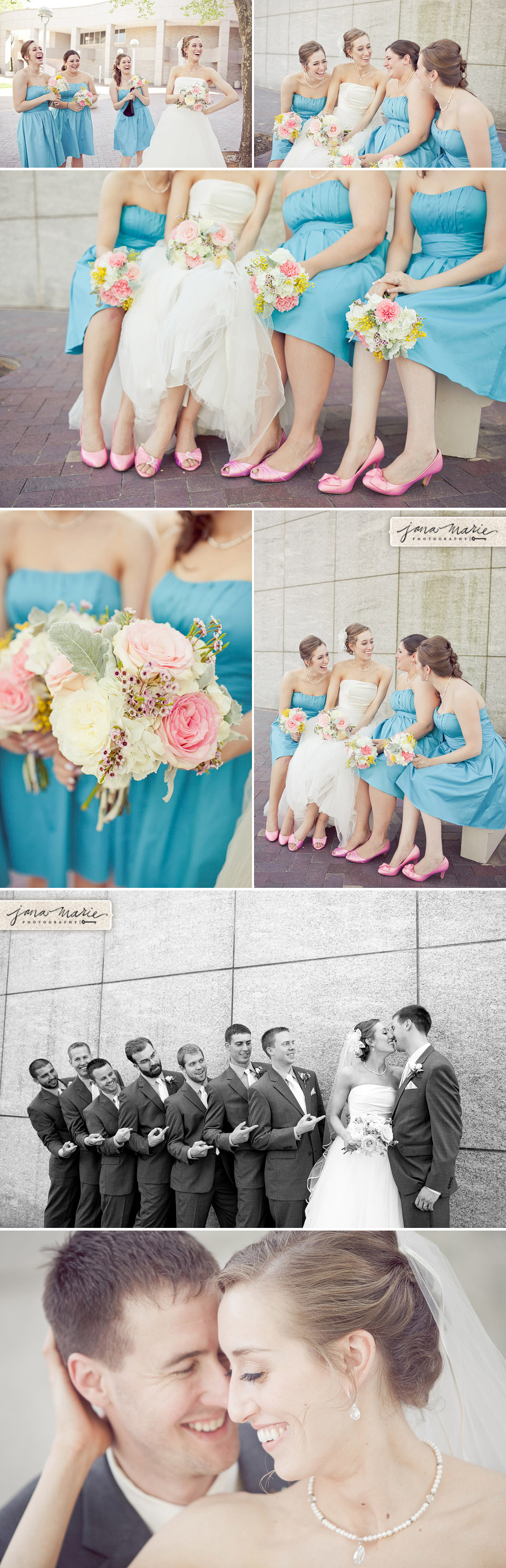 Girls, Pink shoes, bouquets, traditions, Creative weddings, Budget bride, Jana Marie, Kiss,
