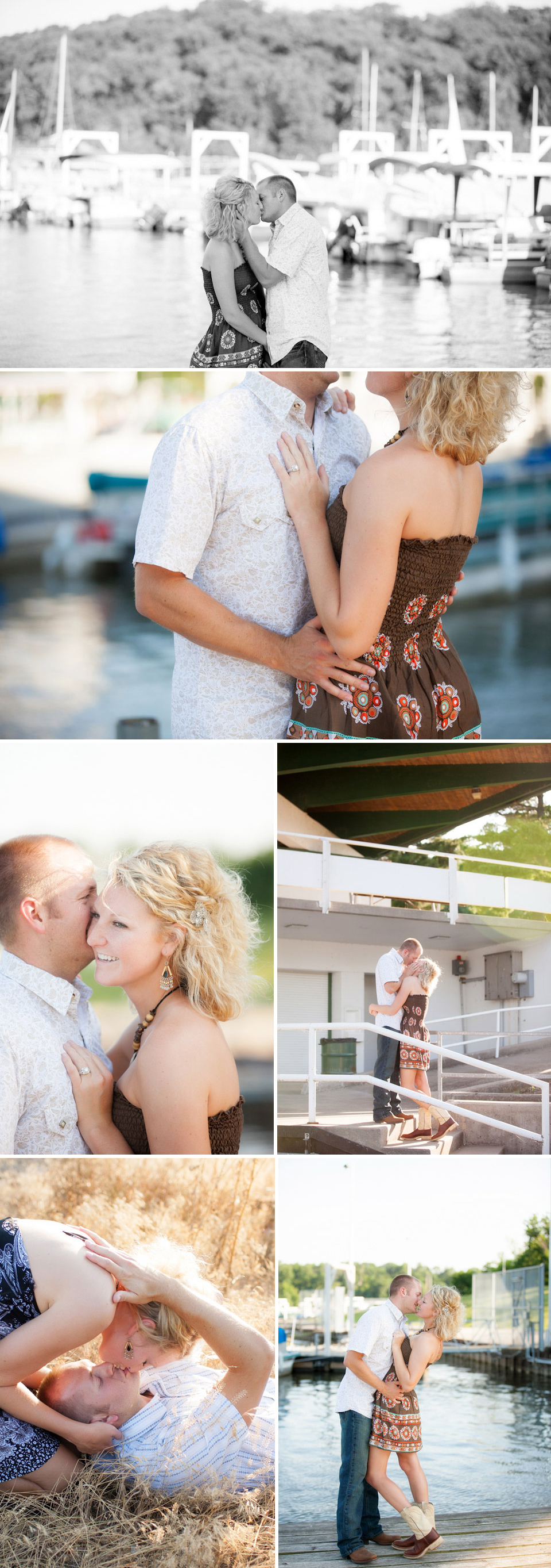 patrolmen, Lake Jacomo, Boats, sunset, couples, wedding photographers, Jana Marie Photography