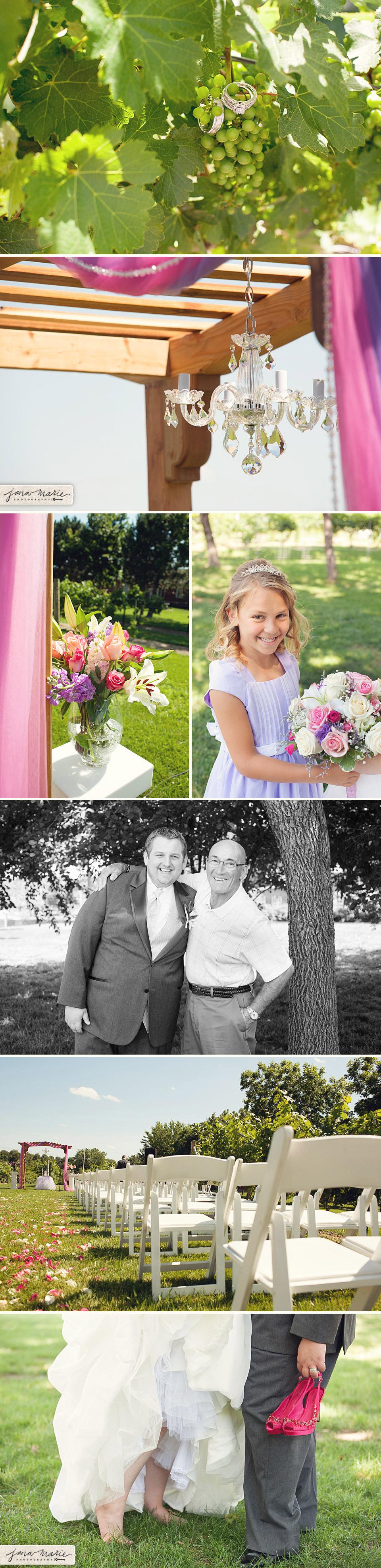 Flower girls, grandparents pictures, homemade, Jana Marie Photography, KC weddings, Michaels Heritage Flowers