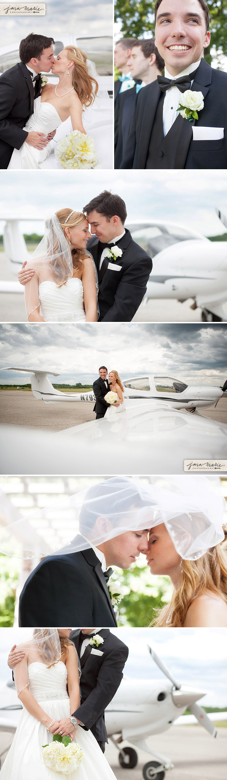 Intense clouds, Airports, Planes, Bride & groom, Wedding day photos, Jana Marie