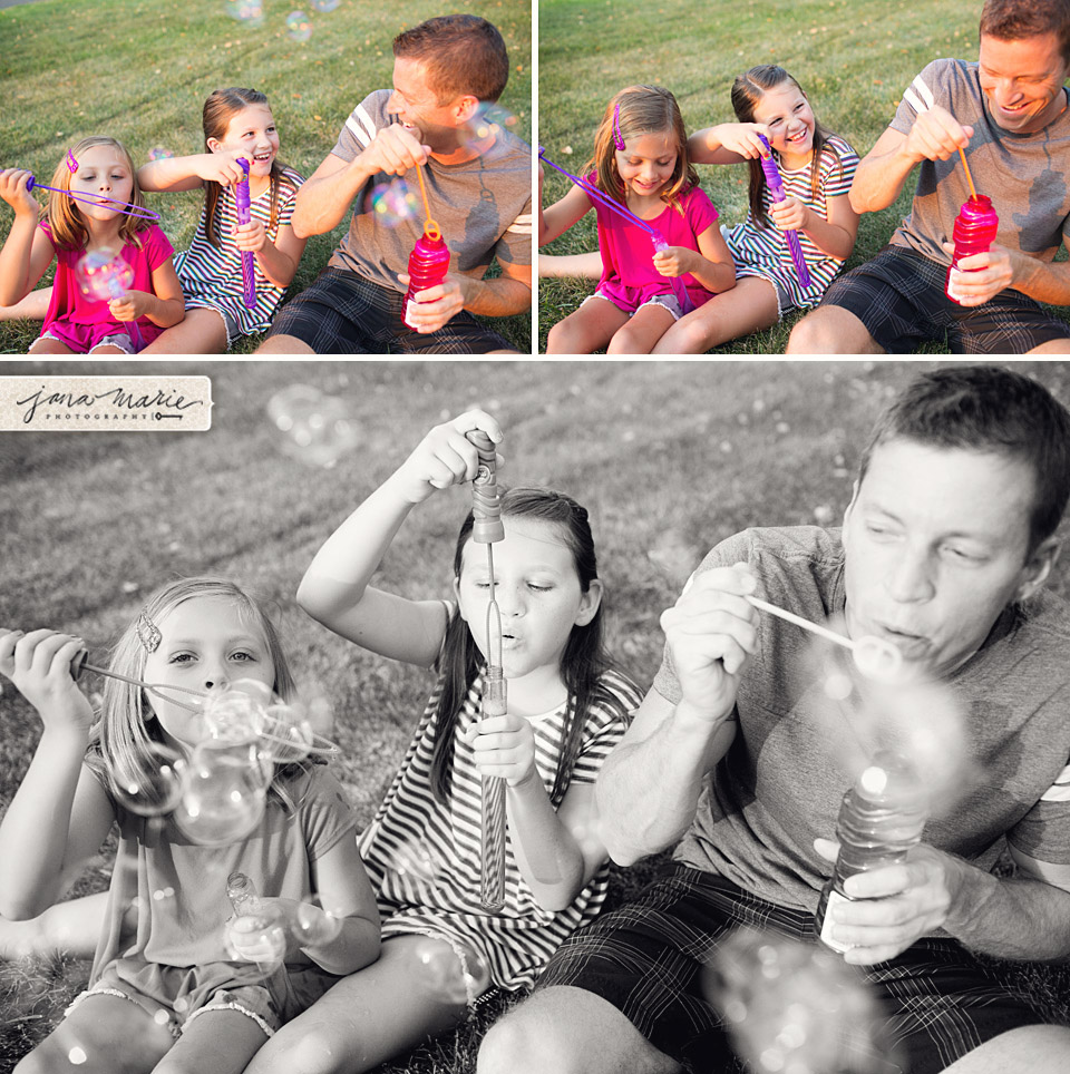 Bubbles, laughing, Fun family, outdoor photography, Jana Marie Photos, Kansas City lifestlye
