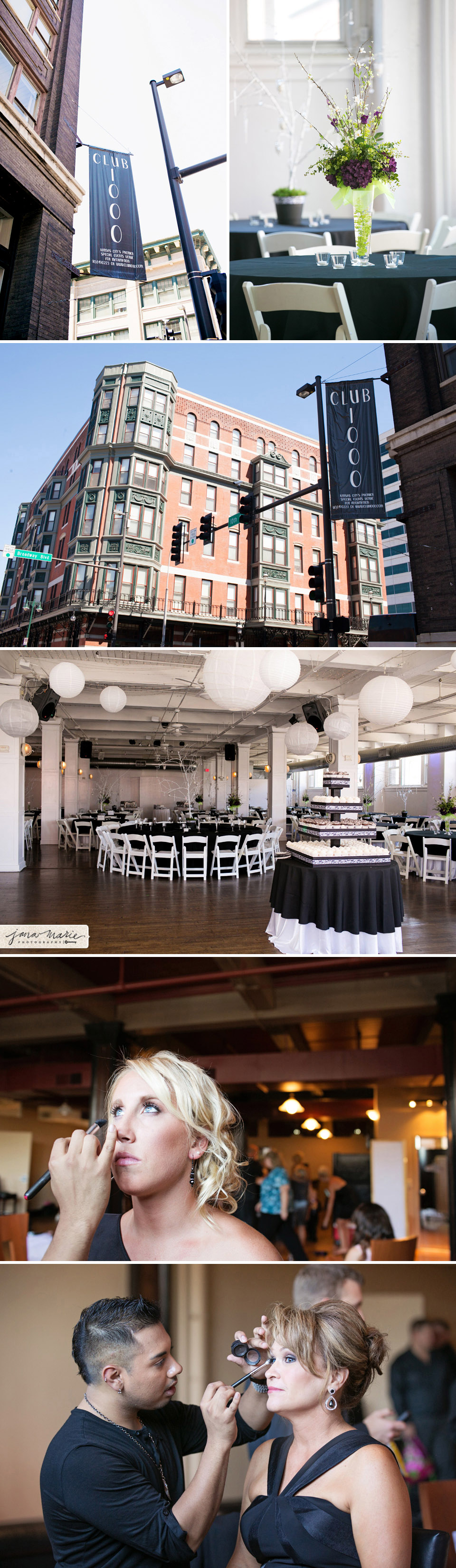 Club 1000, Cupcakes, Jana Marie Photography, KC weddings, EA Bride, Urban event spaces, black and white