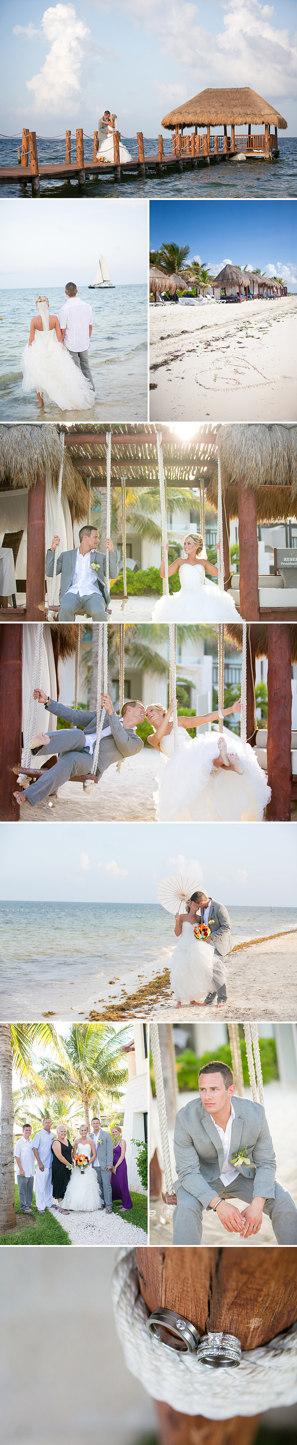 Mexico weddings, Best honey moon resorts, Bride and groom on the beach, Jana Marler