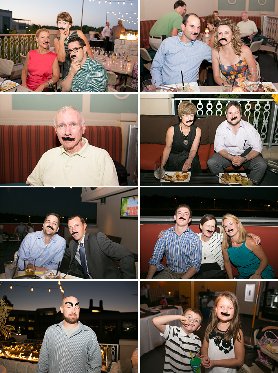 Mustaches, silly families, event ideas, rehearsal dinners, KC photography, weddings