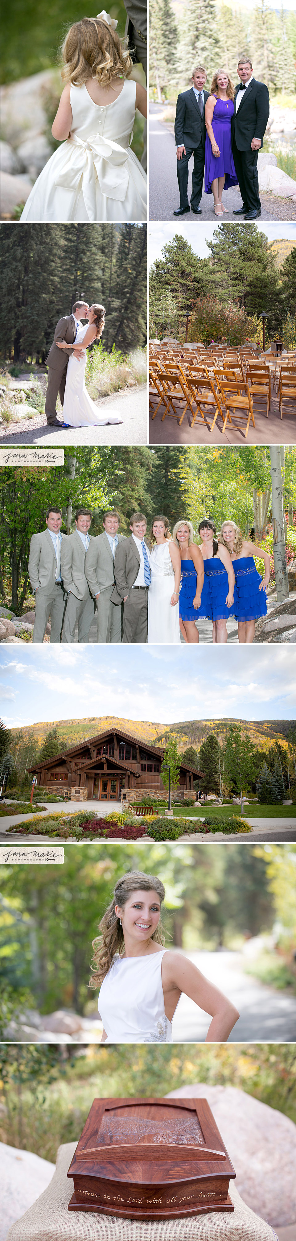 Bridal party, mountain, Donovon events, Colorado wedding photography, Jana Marie Photos