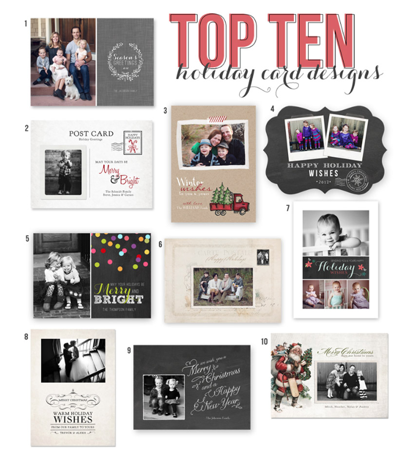 Top ten holiday cards, Jamie Schultz Designs, Jana Marie Photography, graphics, cards