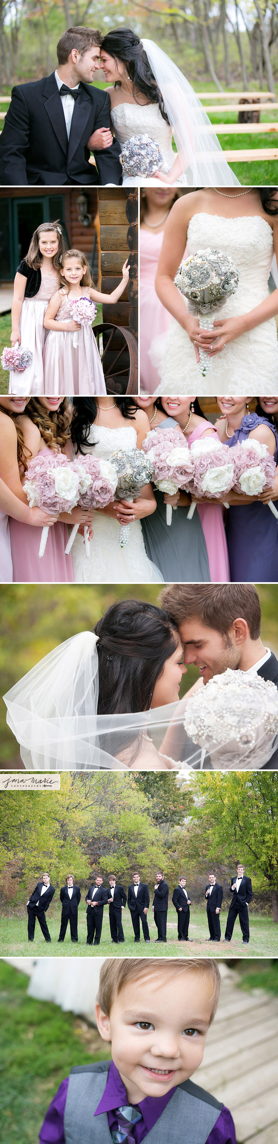 Jana Marie Photos, Hand made bouquets, bride and groom, love, couples, KC weddings