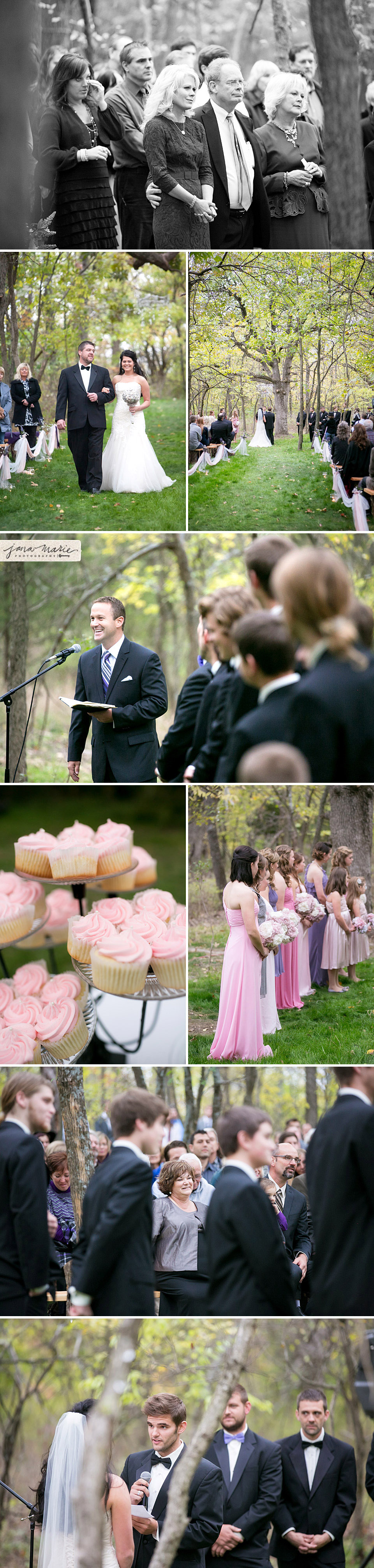 Cupcakes, wedding ceremony, cloudy weddings, Jana Marie Photos, Friends, Getting married