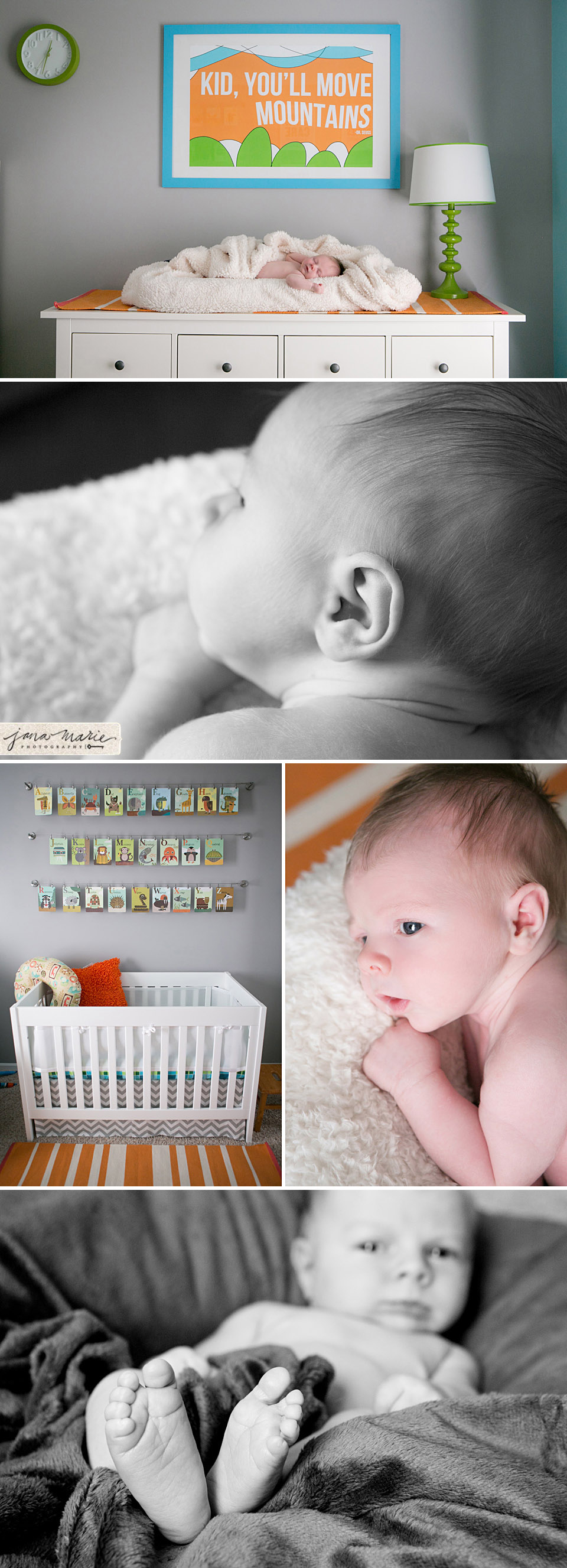 Kansas City newborn photographer, Jana Marie Photos, Crib, baby decor, DIY children, infant photos