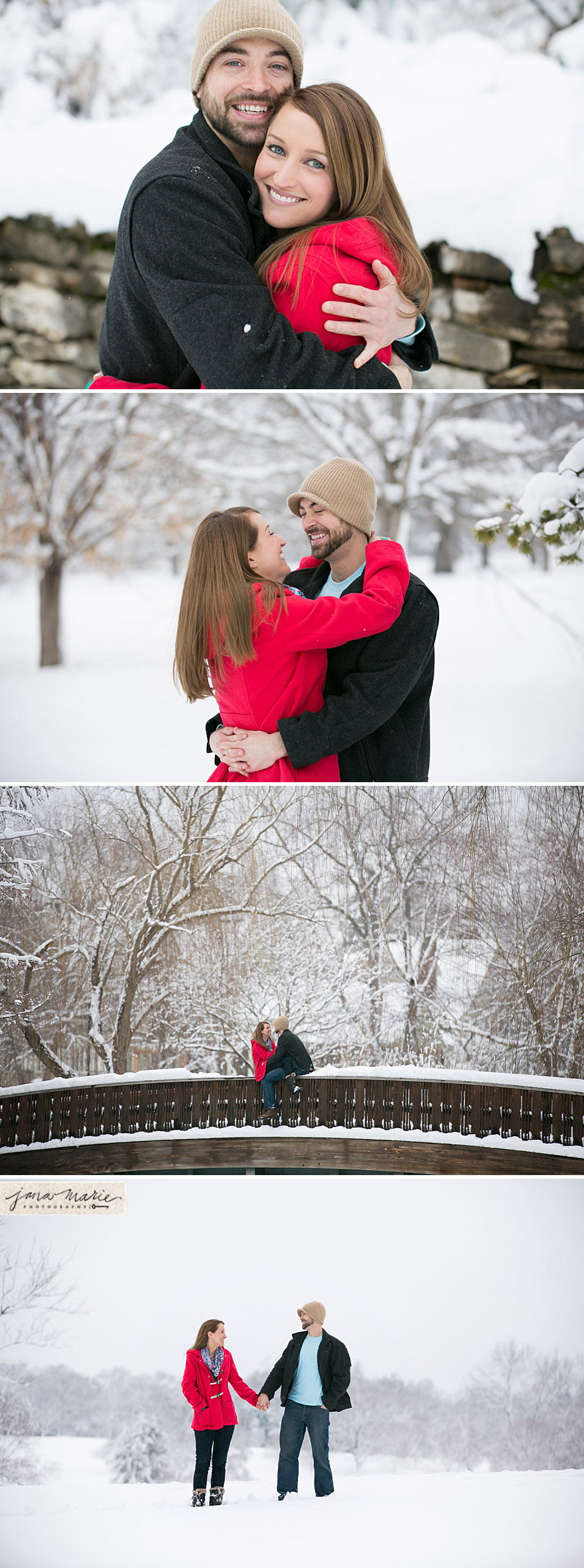 Kisses, Winter trees, Pathway, Loose Park, Kansas City parks, Jana Marie Photography