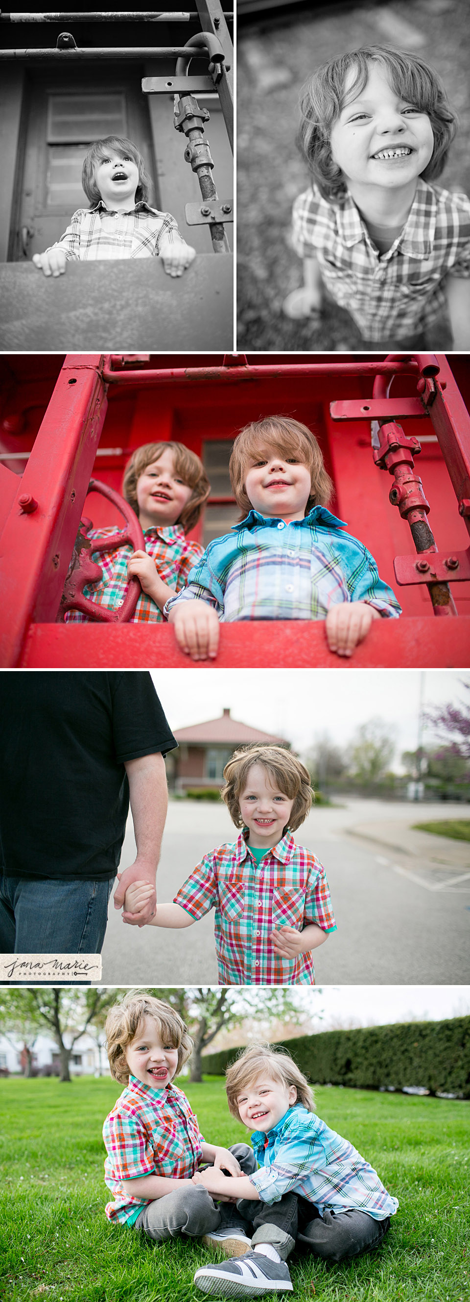 KC family photography, Outdoor portraits, Spring images, purple trees