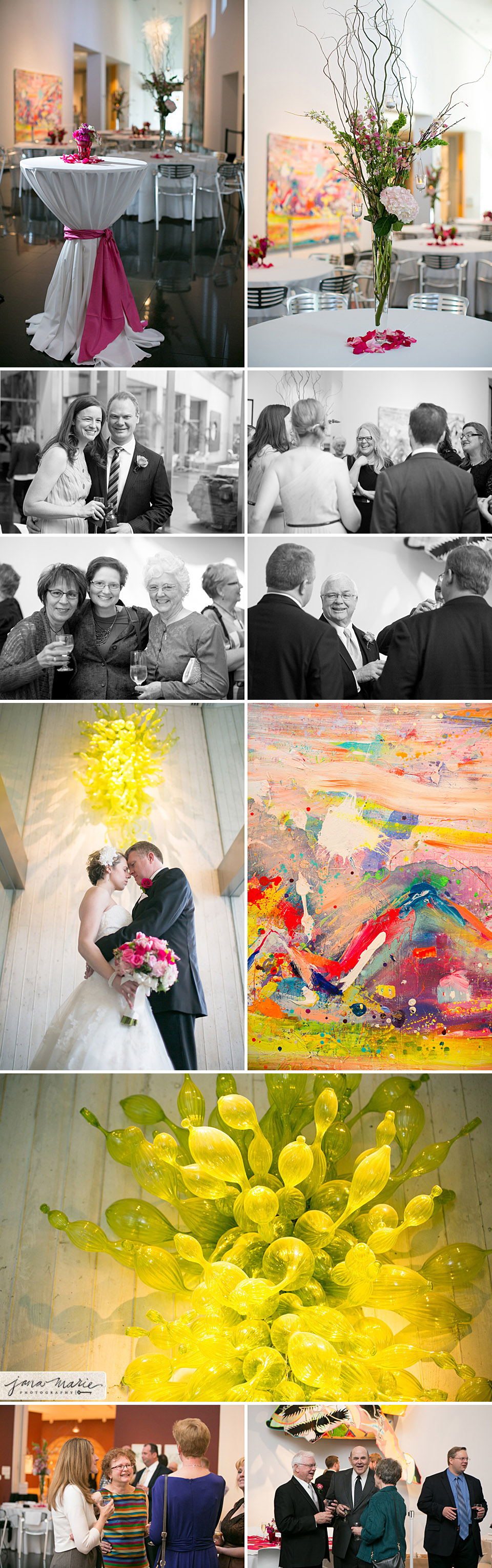 Contemporary Art, Kemper Museum of Modern Art, paintings, artistic bride, candids, family portraits, cocktail hour