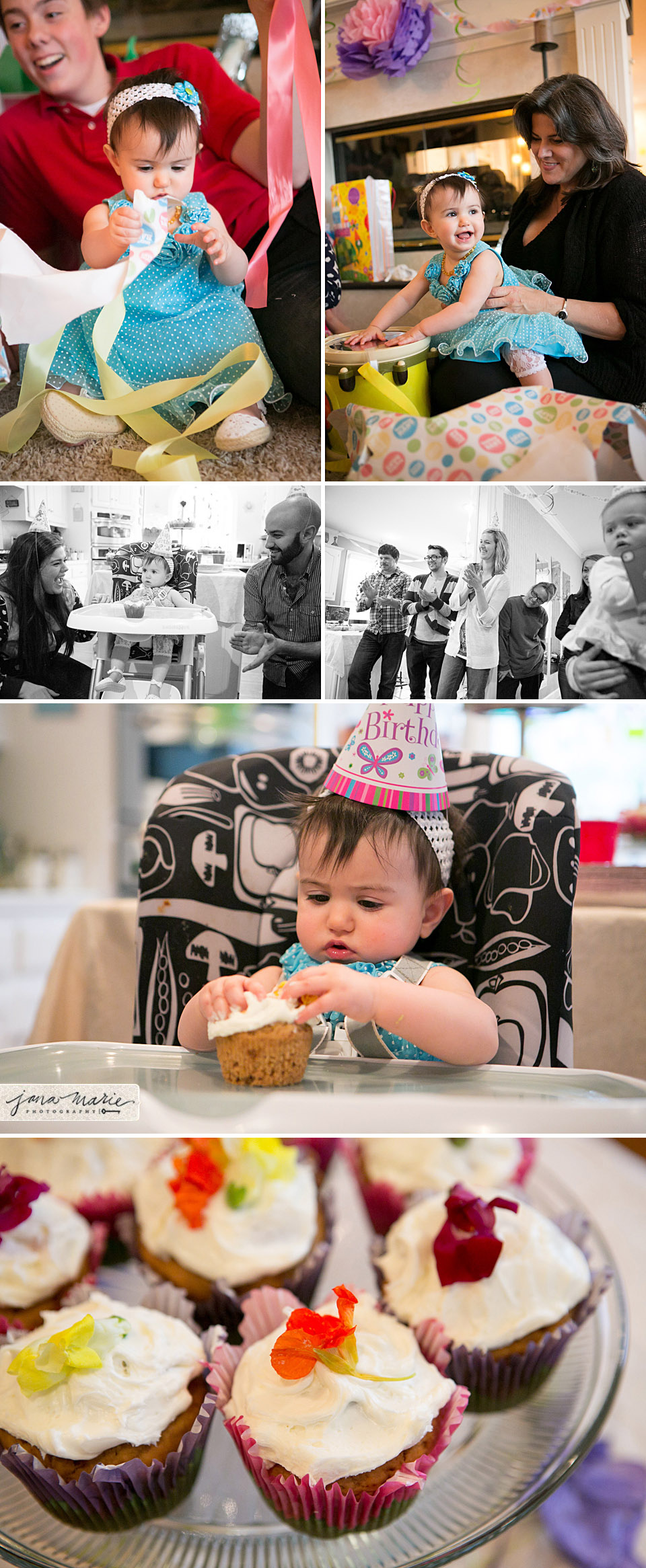 Jana Marie Photography, Cupcakes, diving in cake, icing, Friends and family