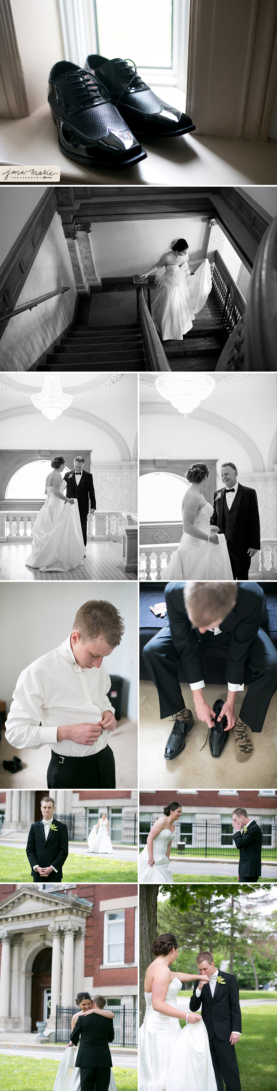 First look with dad,Groom, KC weddings, Jana Marie Photography, black and white emotions