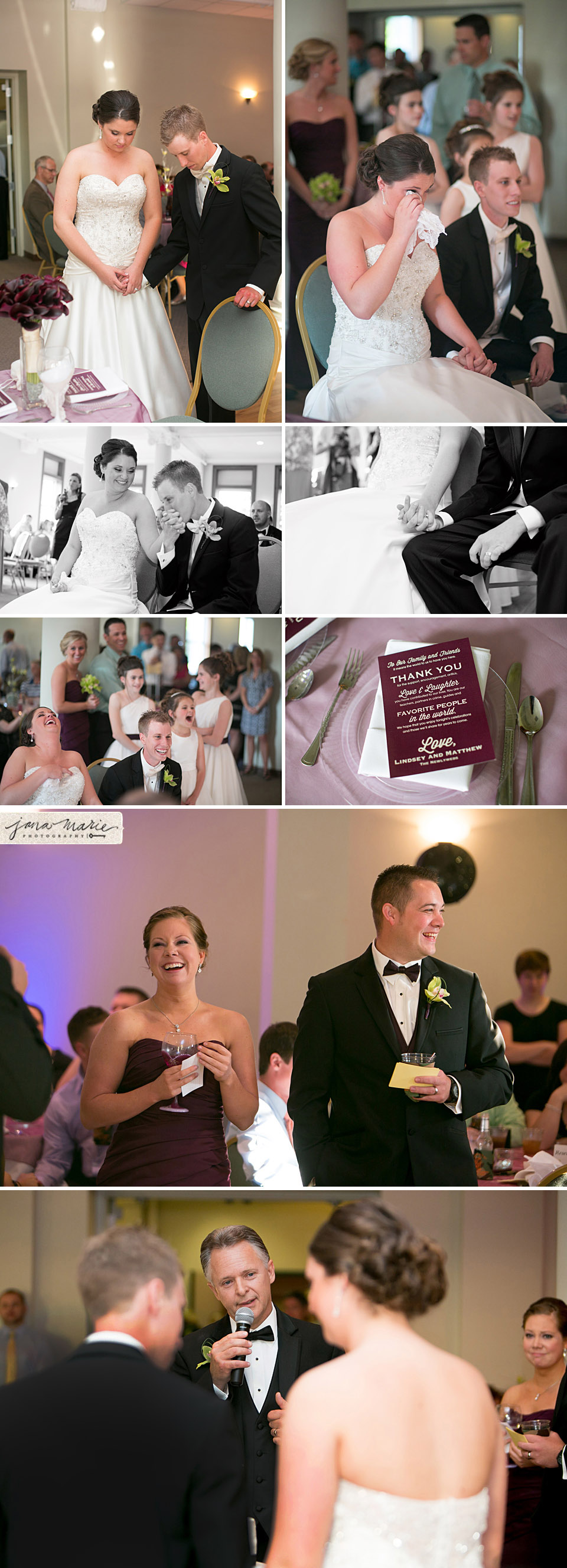 Best man toasts, maid of honor speech, father daughter dance, emotional speeches, Jana Marie Photos, Banana Who Booth