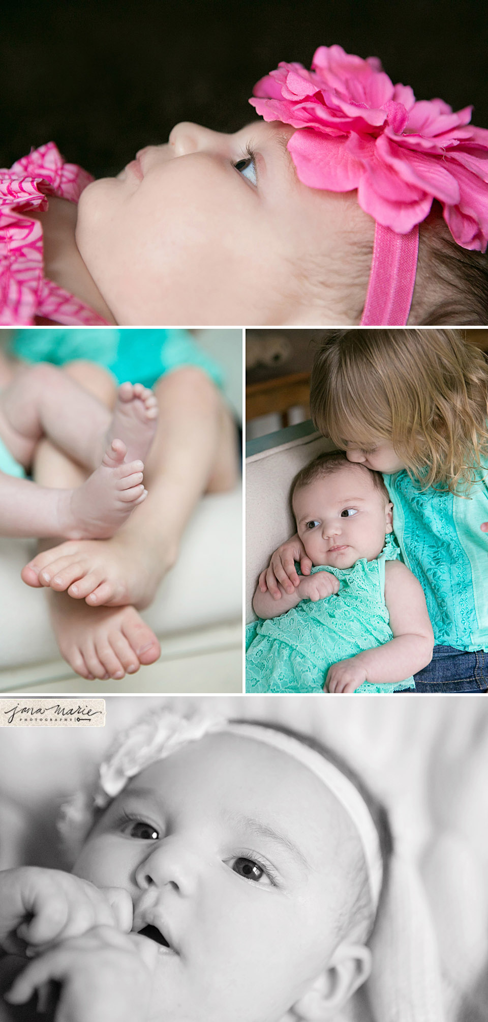 Sibling feet, newborns, KC Children portrait sessions, Jana Marler, sisters kisses