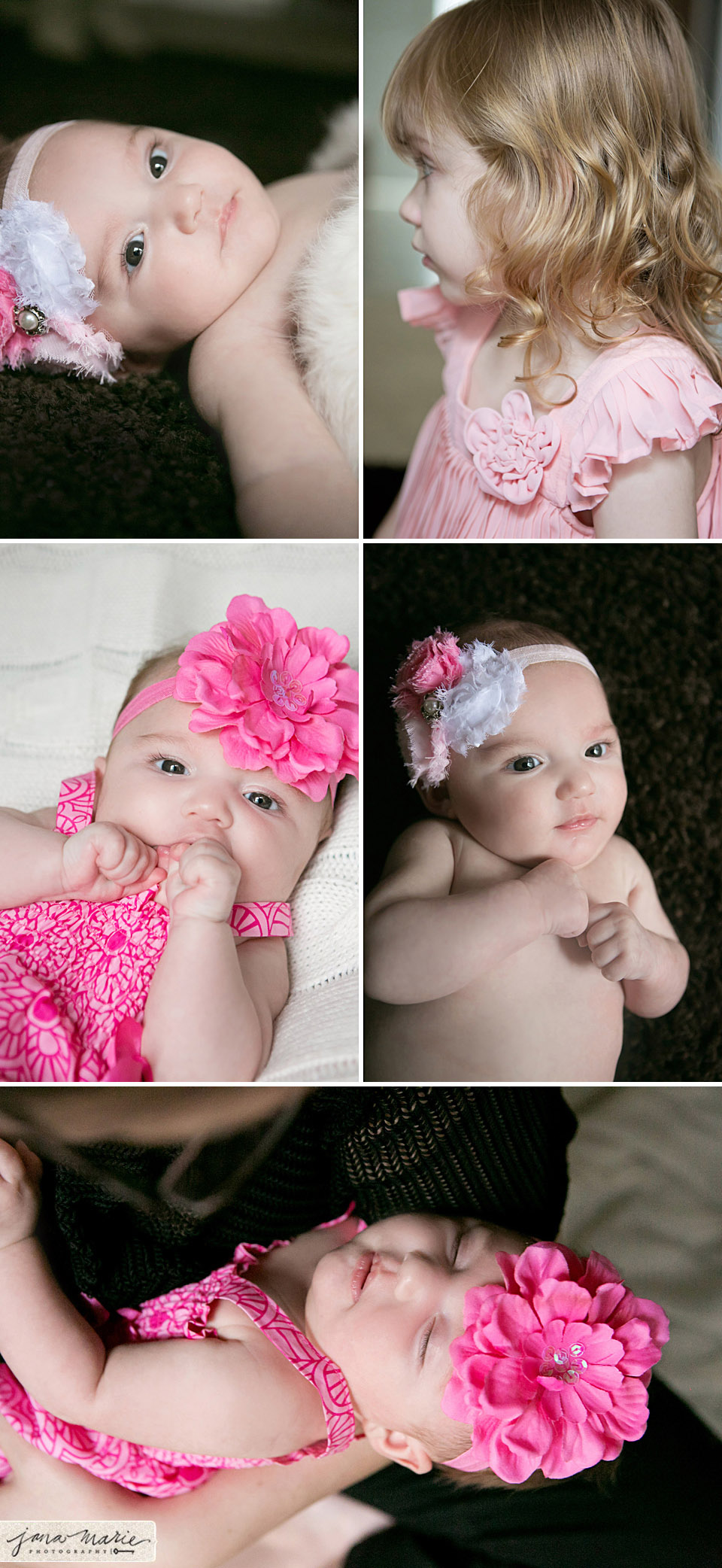 Close up baby pictures, cute head bands, Kansas City portrait photographer, Children, kids