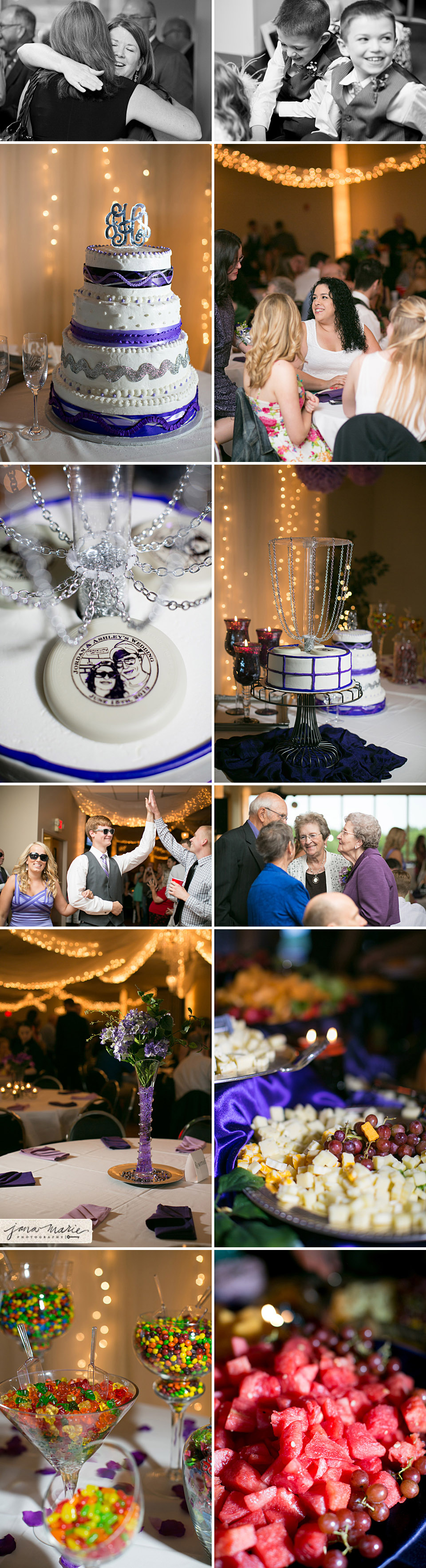 Disc golf wedding cake, Creative cakes, Groom cake, customized discs, Jana Marie Photography, Elks Lodge, Blue springs weddings