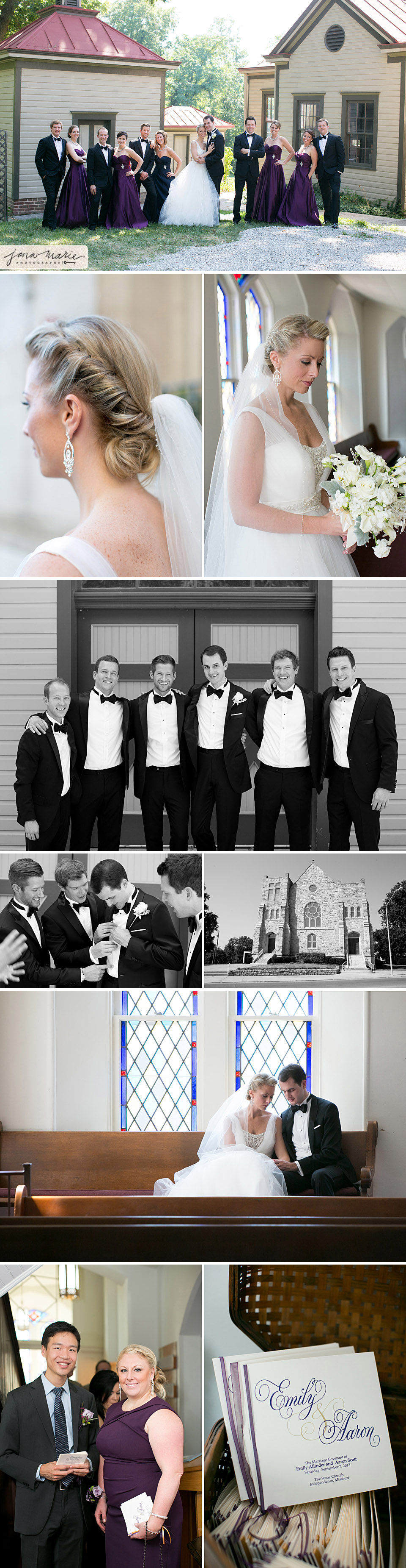 Fun groomsman, Stone Church, Independence weddings, Midwest weddings, Jana Marie Photography