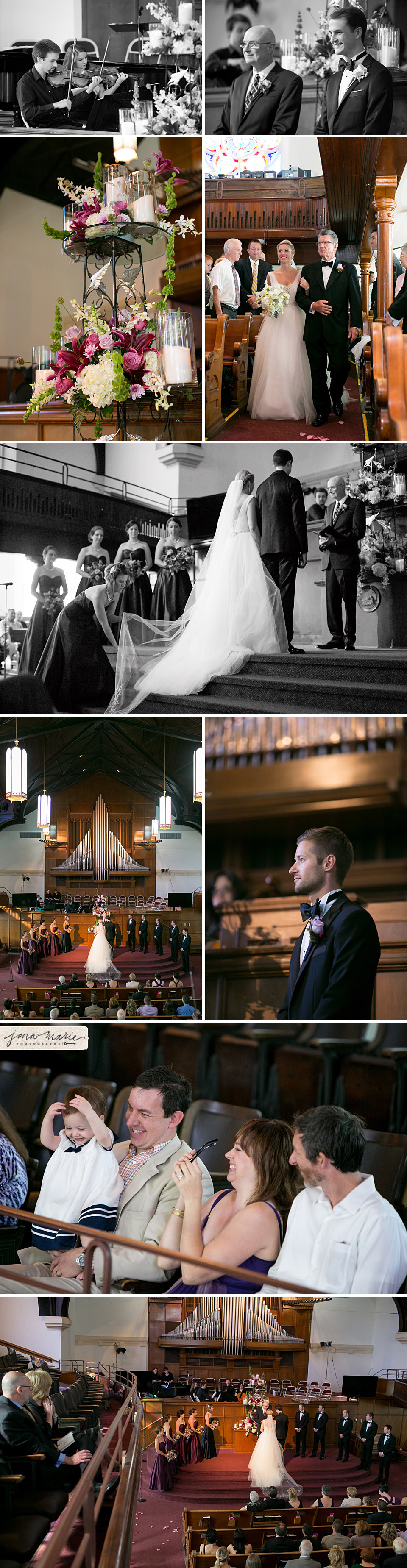 Jana Marie Photos, wedding day, ceremonies, church weddings, black and white images, best photos