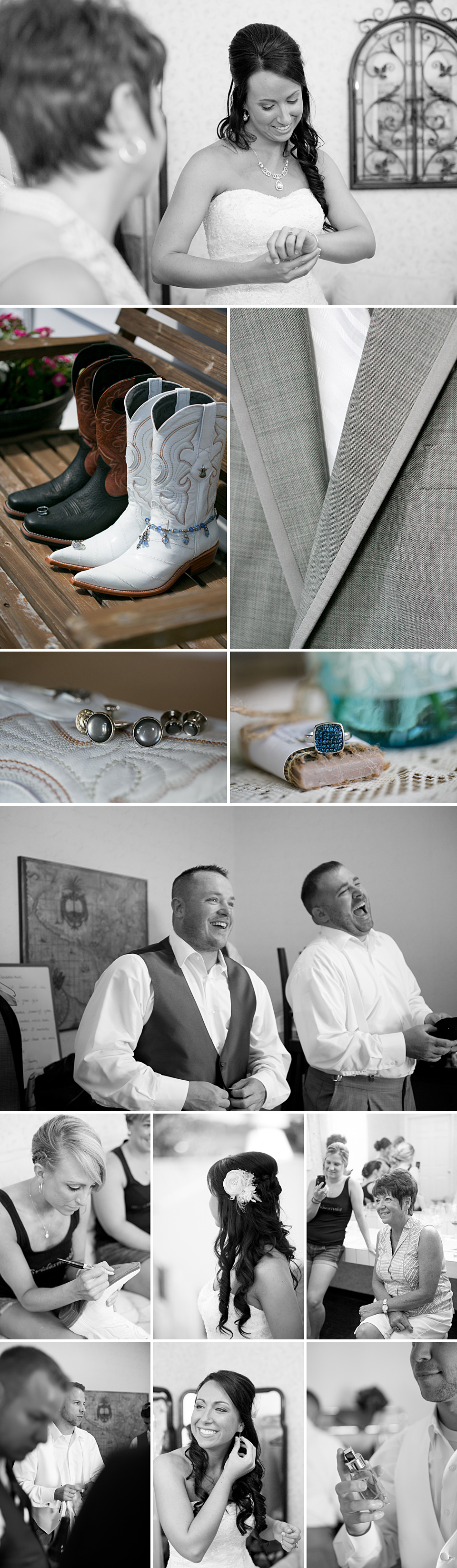 Cuff links, custom soap party favors, Country weddings, cowboy boots, Jana Marie Photography