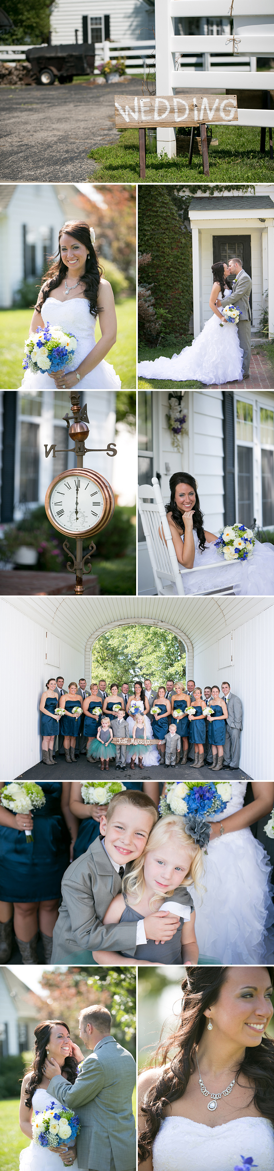 Bridal party pictures, beautiful bride, blue and greens, Outdoor ceremonies, Best KC photographers