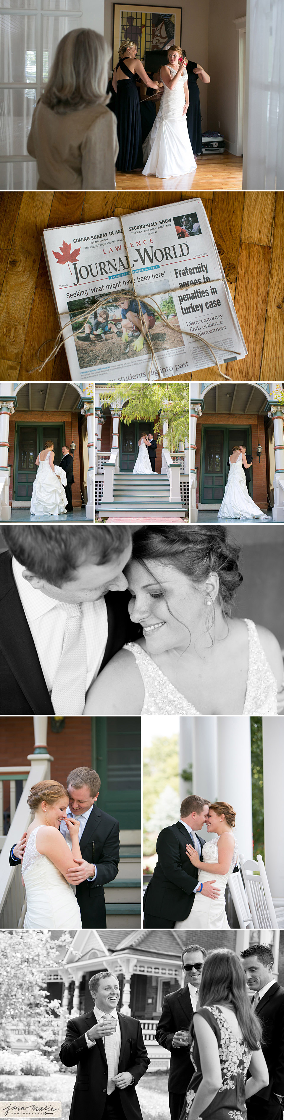 Best Kansas wedding photographers, Jana Marler, Loomis wedding, childhood home, victorian houses