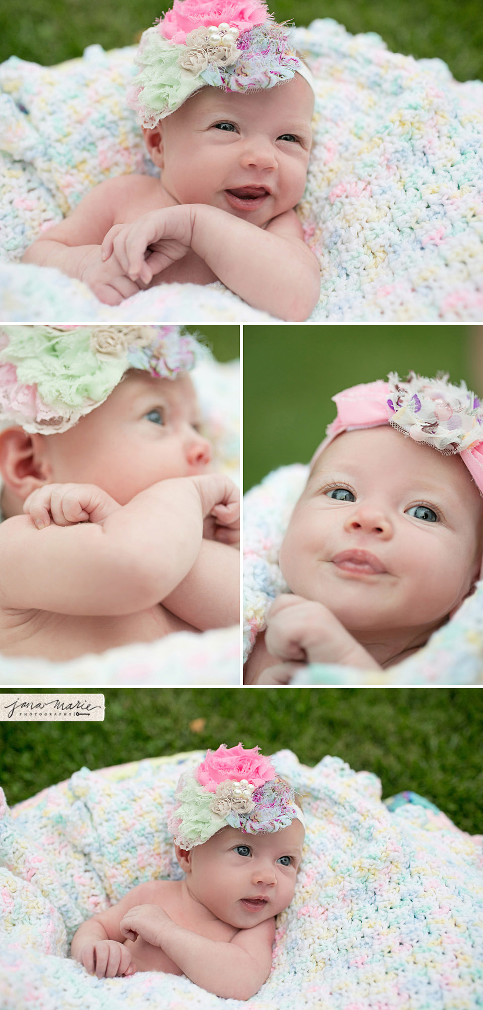 adorable baby girls, 1 month old babies, Jana Marie Photos, KC children photographer, macro lens