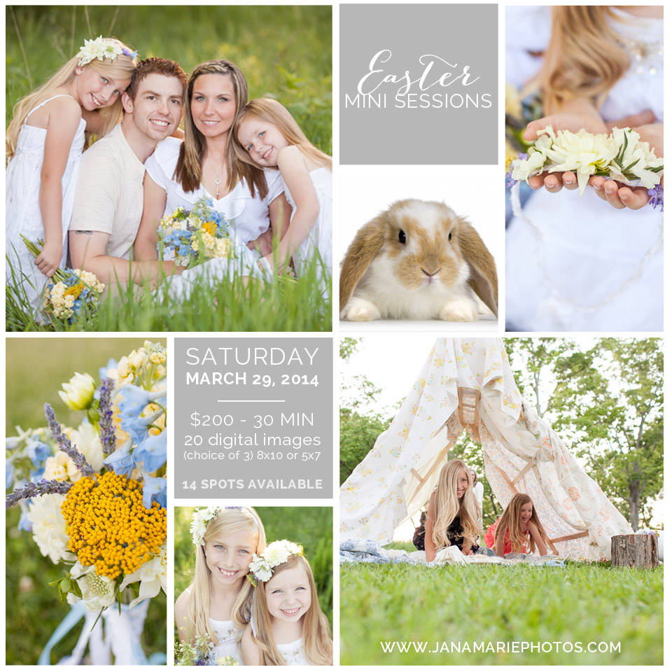 Easter mini session, bunny, Family portraits, children photography