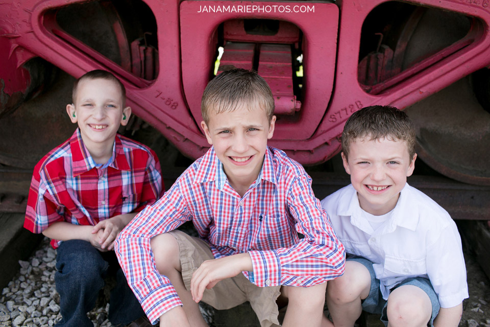Independence family portraits, Kansas City portrait photography, Jana Marie Photography, Spring sessions, natural light, Fallen Soldiers, Family, Children, Train, USA, America