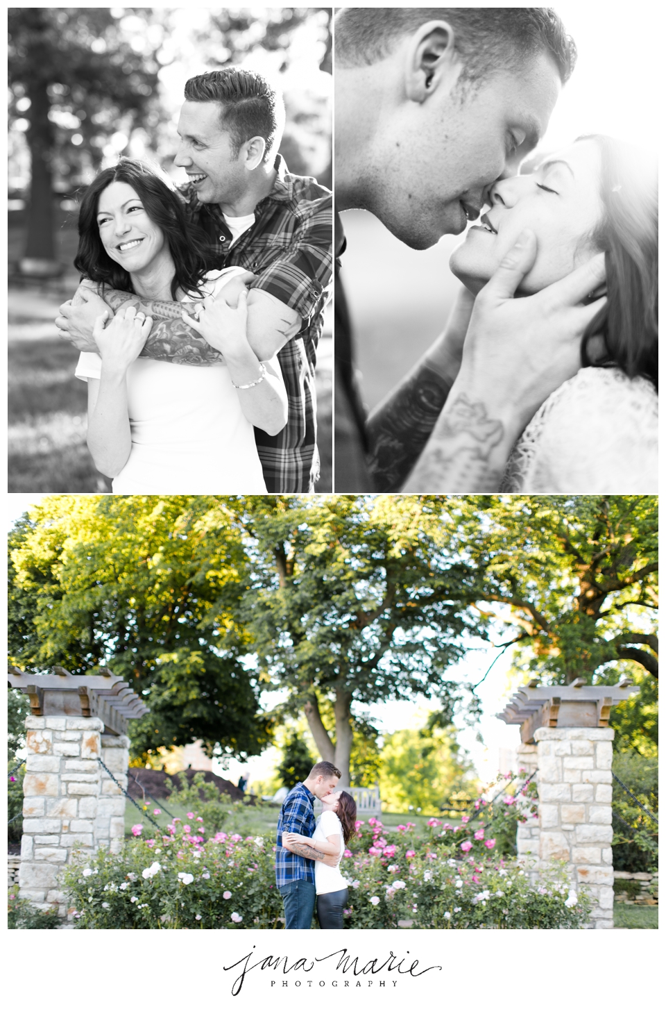 Loose Park, Kansas City Rose Garden, Engagement session, Engaged, Lifestyle photographer, Jana Marie Photography, Melissa & Jason