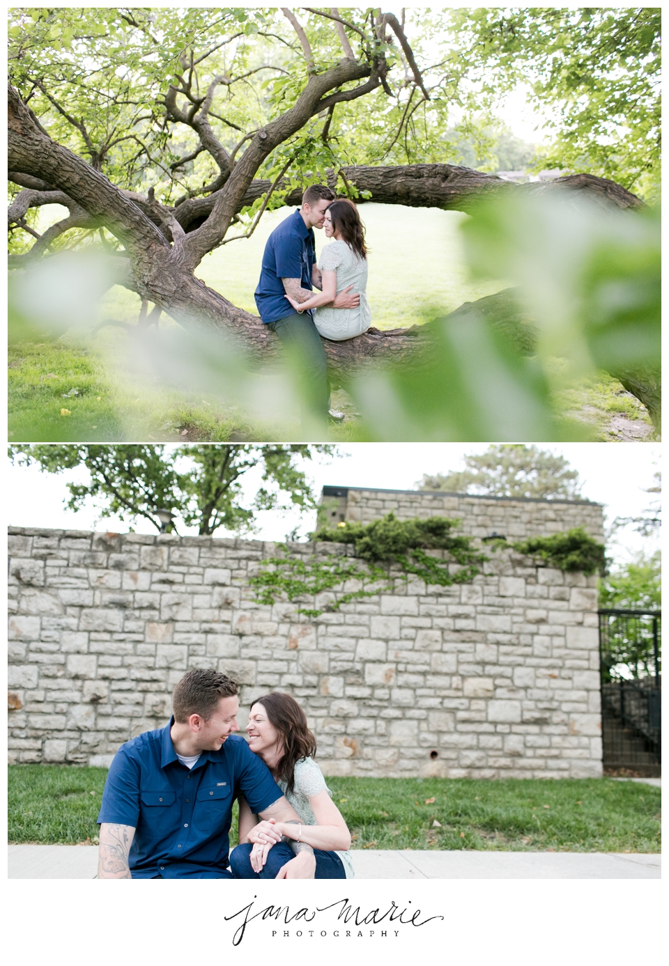 Loose Park, Kansas City Rose Garden, Engagement session, Engaged, Lifestyle photographer, Jana Marie Photography, Melissa & Jason, Sunset